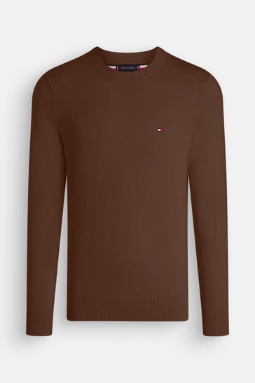 TOMMY HILFIGER Strickpullover braun