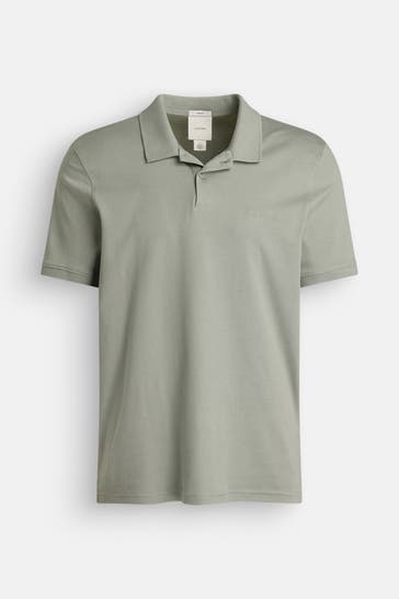 CALVIN KLEIN Polo-Shirt graugrün