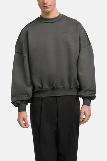 ATELIER DE ROUPA Sweatshirt dunkelgrau