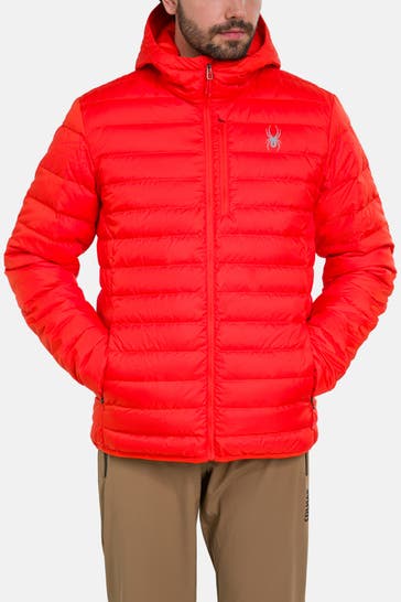 SPYDER Light-Daunenjacke orangerot