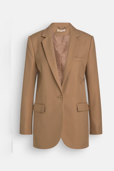MICHAEL MICHAEL KORS Wollmix-Blazer hellbraun