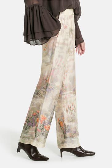 RIANI Satinhose gemustert