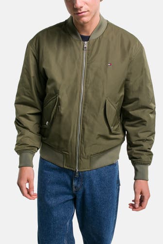 TOMMY HILFIGER Bomberjacke 'Authentic' oliv