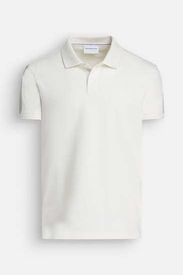 CALVIN KLEIN Polo-Shirt weiß