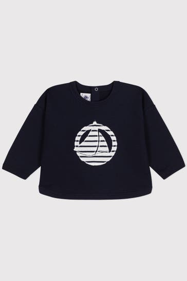 PETIT BATEAU Sweatshirt nachtblau