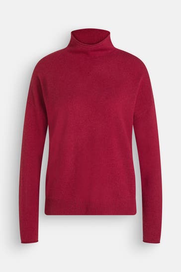 LUISA CERANO Strickpullover weinrot