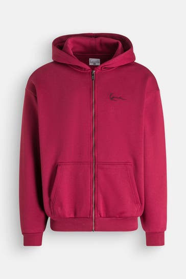 KARL KANI Sweatjacke weinrot