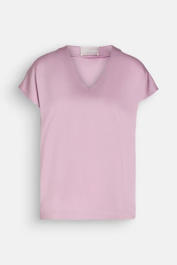HEMISPHERE Seidenmix-Blusenshirt mauve