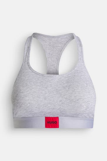 HUGO Bustier hellgrau meliert