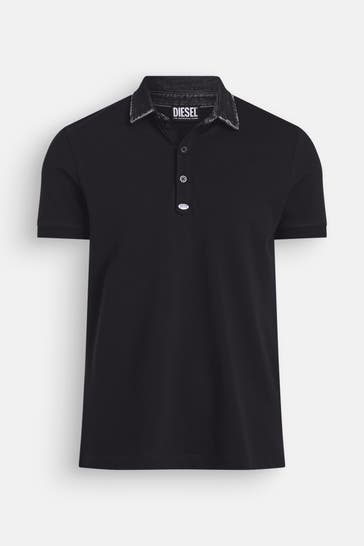 DIESEL Polo-Shirt 'Miles' schwarz