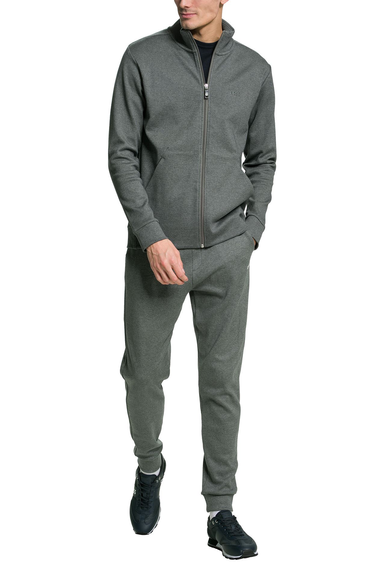 BOSS GREEN Sweatjacke 'Skaz' grau, Bild 1