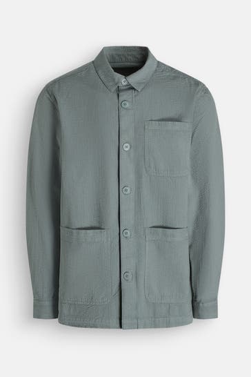 BARBOUR Overshirt 'Callercove' smaragdgrün