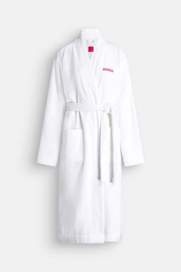HUGO Bademantel 'Terry' weiß