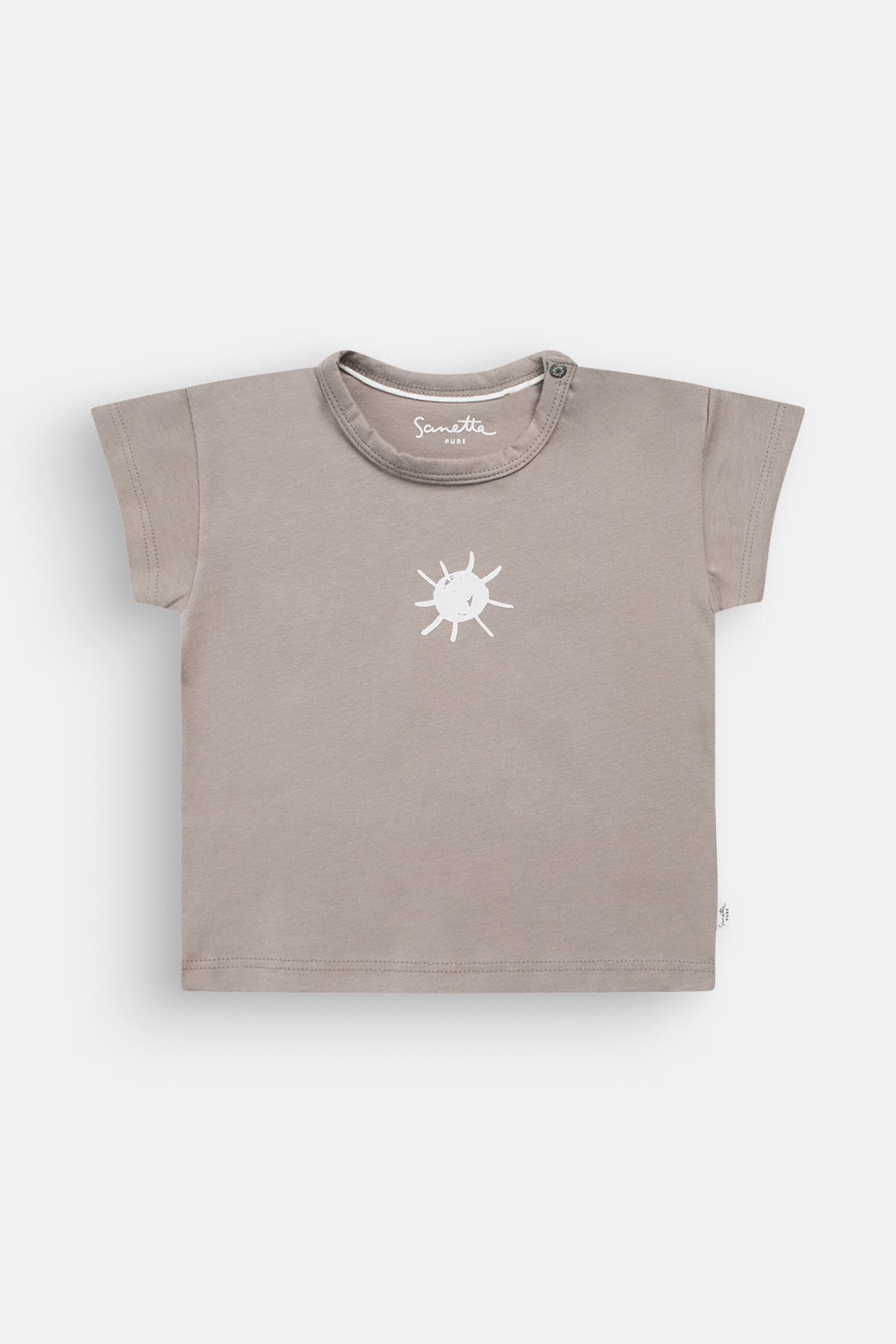 Sanetta Pure - Bio T-Shirt Apricot "Blätter