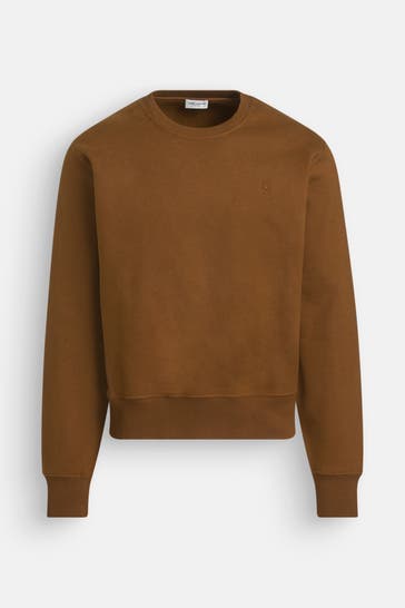 SAINT LAURENT Sweatshirt dunkelbraun