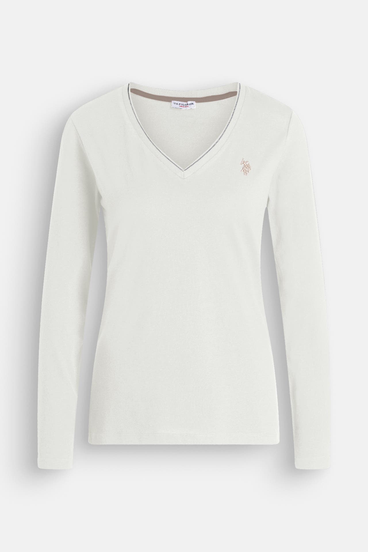 U.S. POLO ASSN. Longsleeve 'Babs' weiß, Bild 1