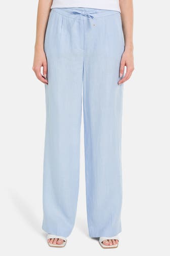 RIANI Leinen-Hose himmelblau