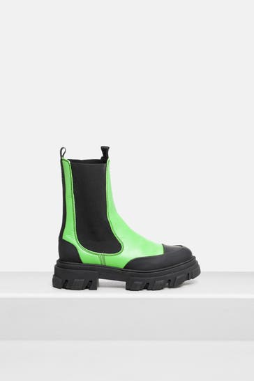 GANNI Chelsea-Boots zweifarbig