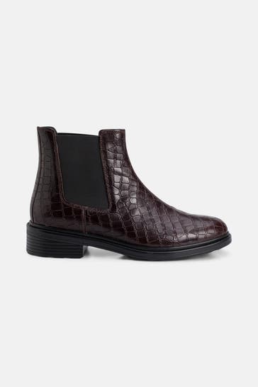 GEOX Chelsea-Boots 'Walk Pleasure' dunkelbraun
