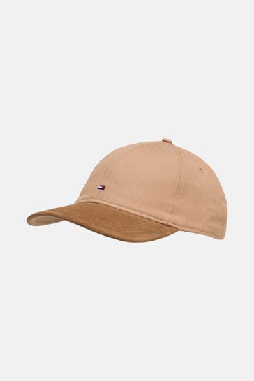 TOMMY HILFIGER Basecap 'Flag Herringbone' hellbraun