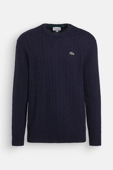 LACOSTE - Wollpullover dunkelblau