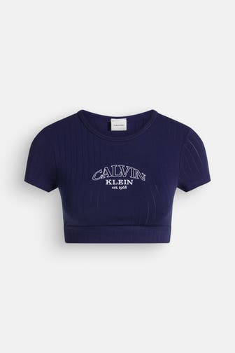 CALVIN KLEIN Bralette-Shirt dunkelblau
