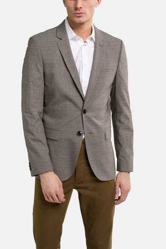 HUGO Schurwollmix-Sakko 'Arti' braun gemustert