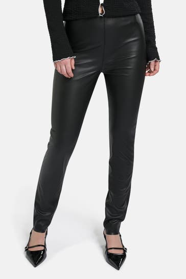 SOAKED Kunstlederleggings 'Kaylee' schwarz