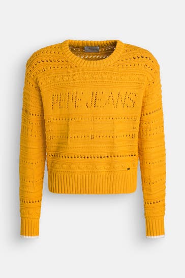 PEPE JEANS Strickpullover 'Winslet' curry