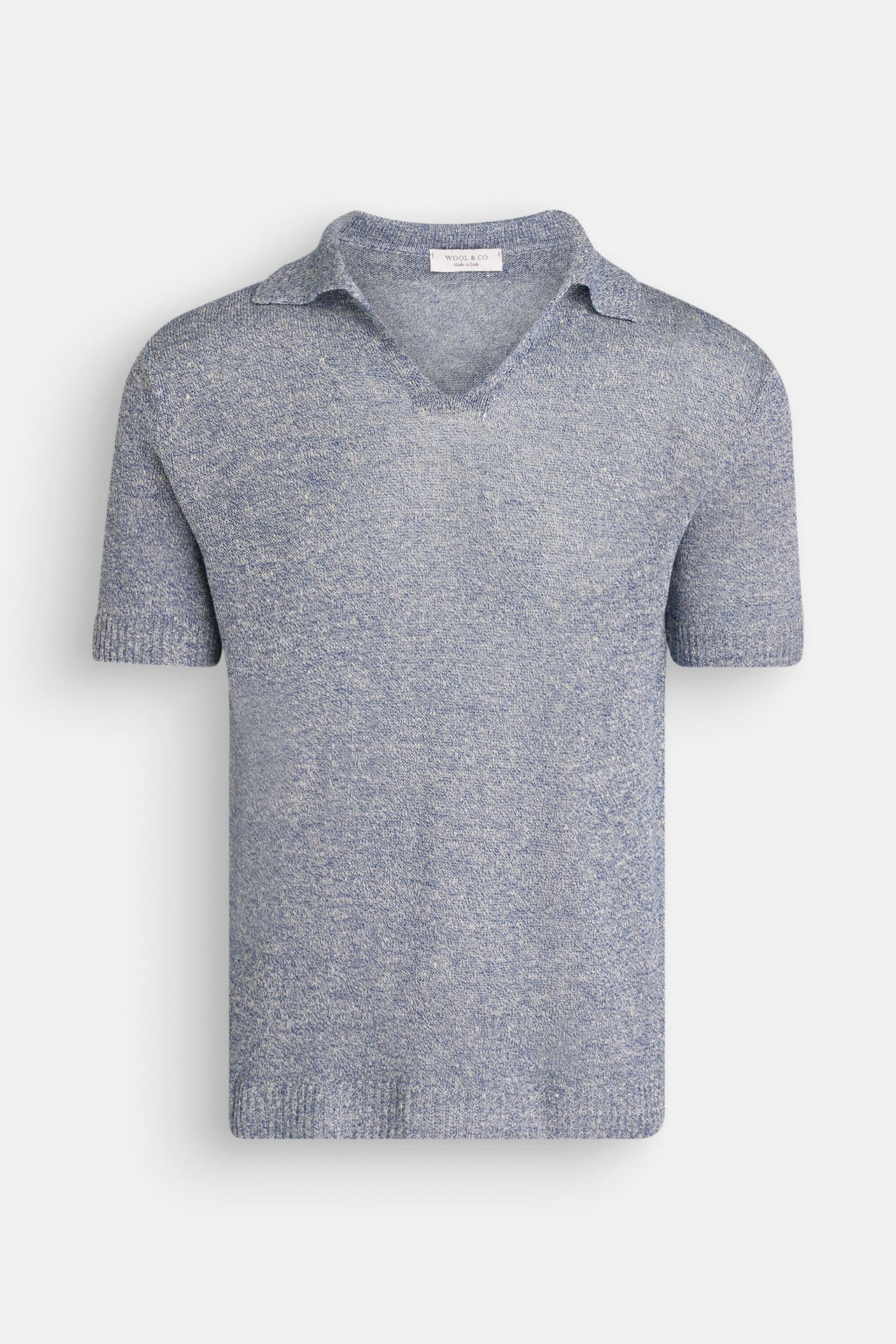 WOOL & CO Strickshirt taubenblau, Bild 1