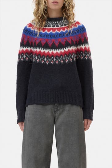 CLOSED Wollmix-Strickpullover gemustert