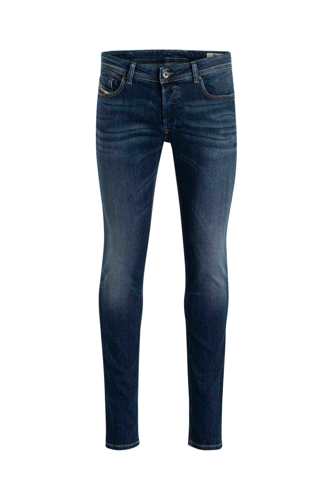 Jeans Diesel TROXER Homme Skinny Gris - Taille W34 L30 - Coton Et élasthanne