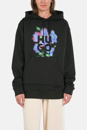 HUGO Hoodie 'Dejandra' schwarz