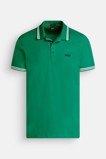 BOSS Polo-Shirt 'Paddy' dunkelgrün