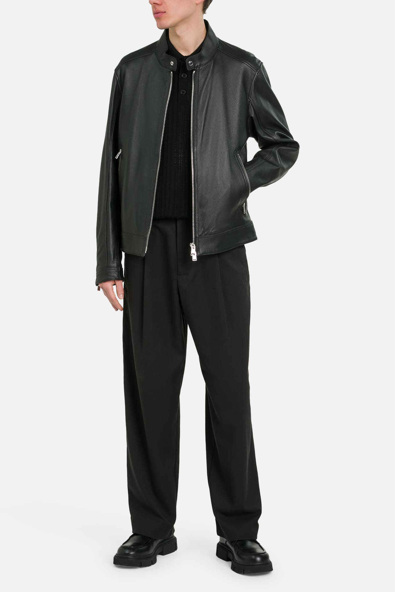 BOSS Lederjacke 'Mansell' schwarz, Bild 1