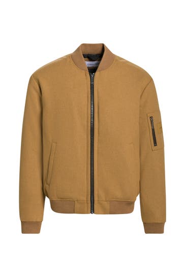 CALVIN KLEIN Collegejacke hellbraun