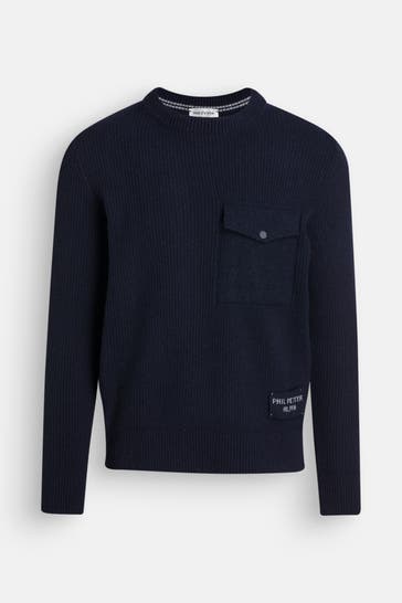 PHIL PETTER Strickpullover navy