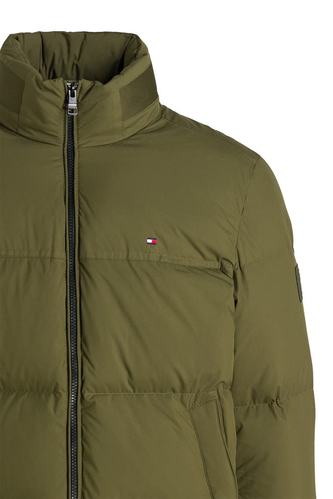 tommy hilfiger parka herren oliv