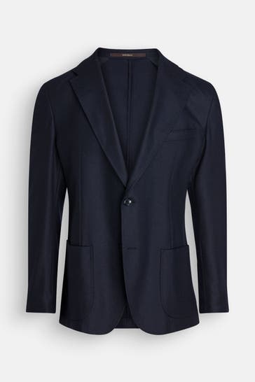 WINDSOR. Wollmix-Sakko dunkelblau