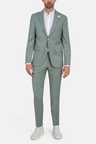 BALDESSARINI Schurwollmix-Anzug 'Serano/Massa' graugrün