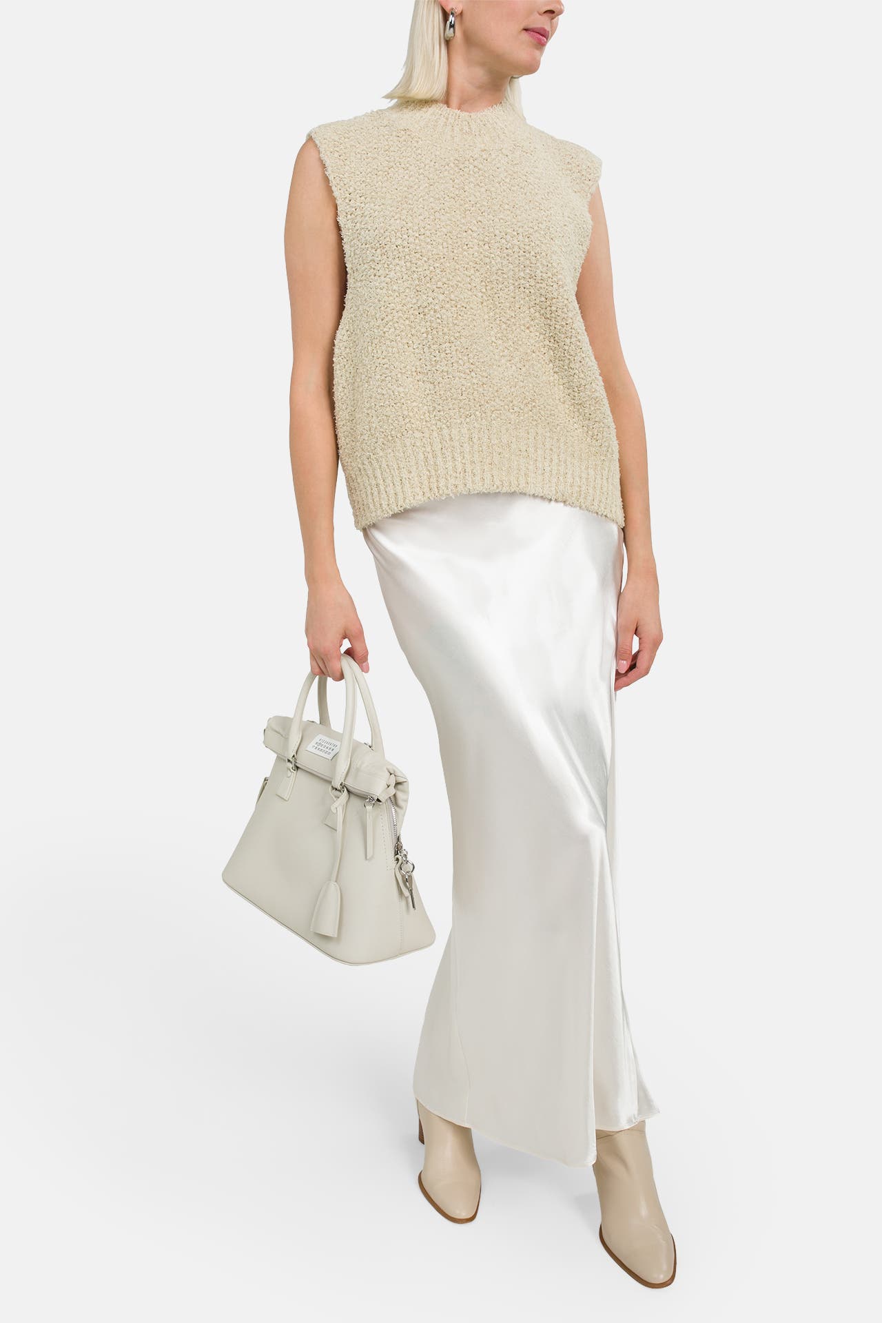 MAISON MARGIELA Leinenmix-Pullunder beige, Bild 1