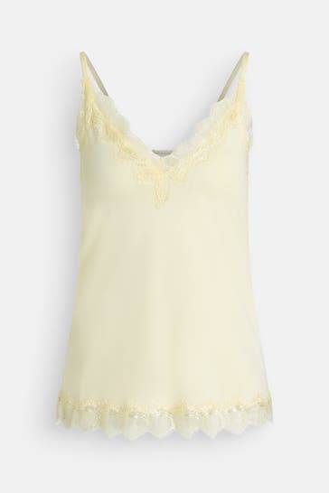 ROSEMUNDE Spitzentop hellgelb