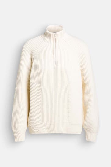 LACOSTE Strick-Troyer wollweiß