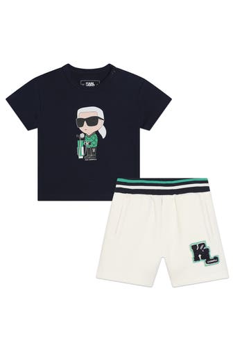 KARL LAGERFELD Set: T-Shirt und Shorts