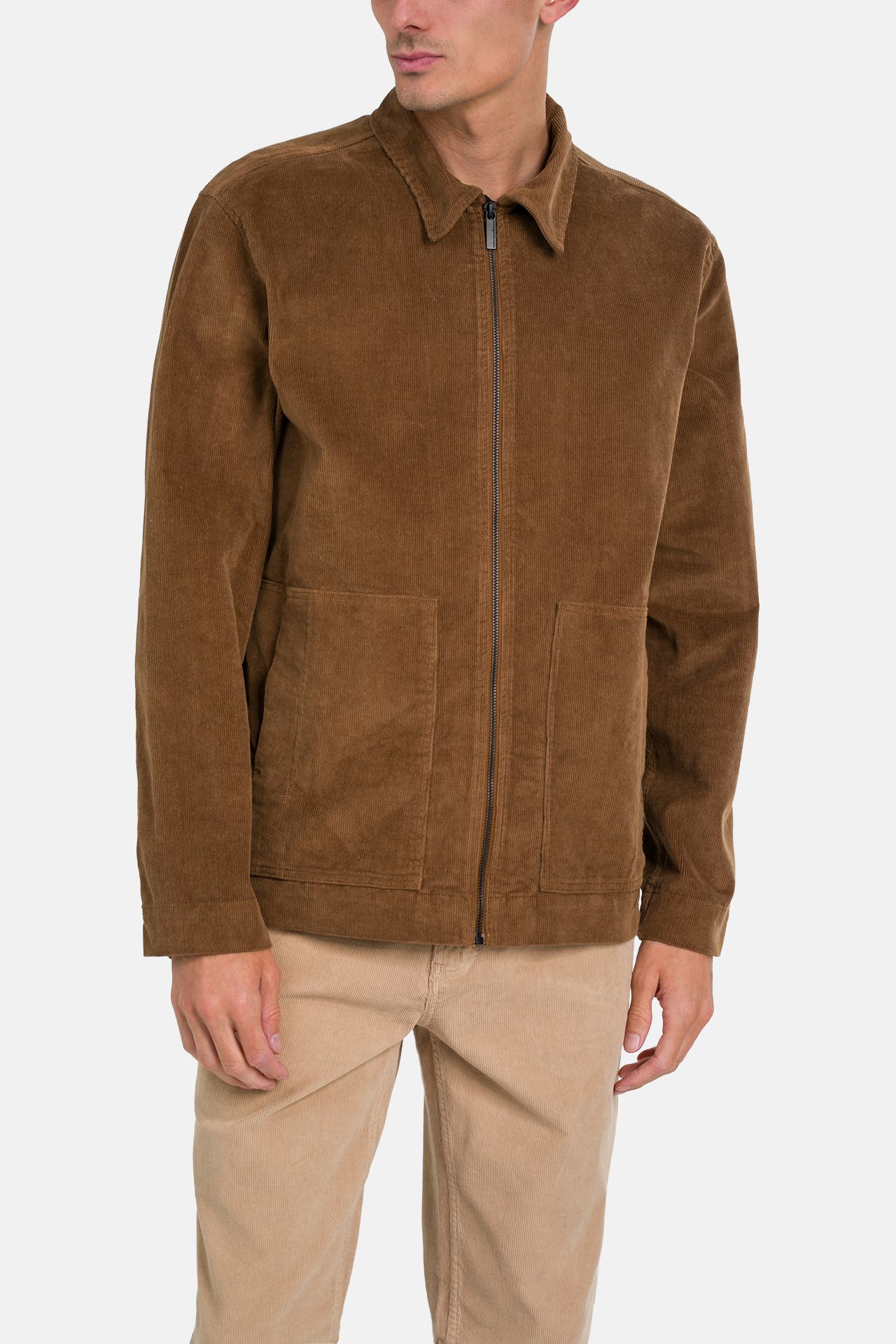 KNOWLEDGE COTTON APPAREL Übergangsjacke braun, Bild 1