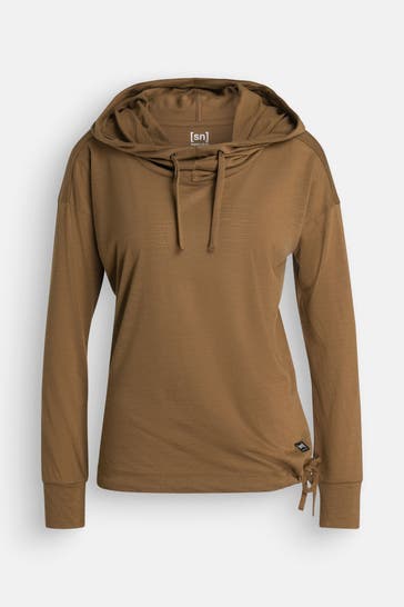 SUPER.NATURAL Hoodie 'Funnel' camel