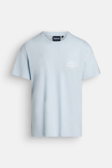 BARBOUR T-Shirt 'Cranmer' hellblau