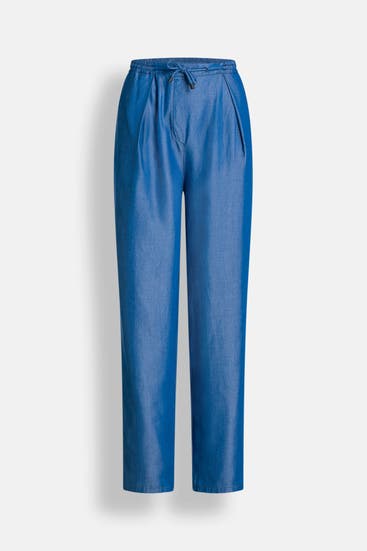 EMPORIO ARMANI - Stoffhose azurblau