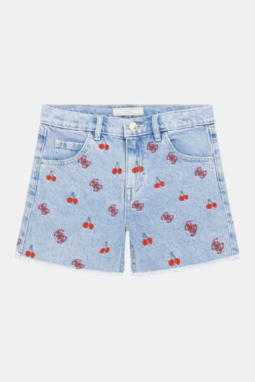 GUESS Jeansshorts hellblau
