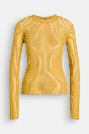 ROBERTO COLLINA Longsleeve sonnengelb